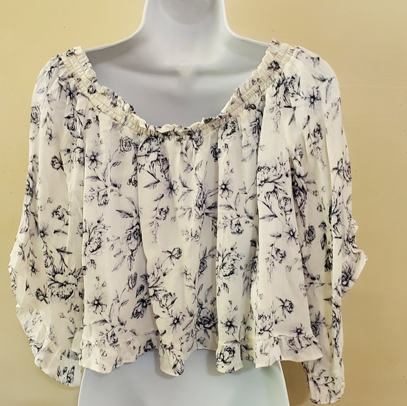 American Eagle Outfitters On or Off Shoulders Blouse - Picture 4 of 11